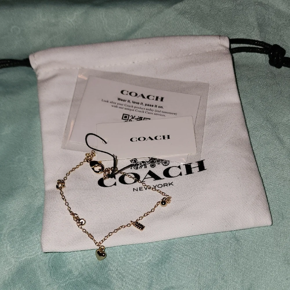 Coach Gold-Tone Delicate Charm Bracelet - Picture 1 of 7